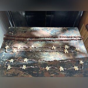 Bundle of Hawaiian Bali Shell & Koa Seed Necklaces